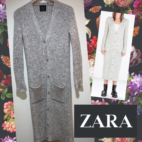 zara maxi cardigan